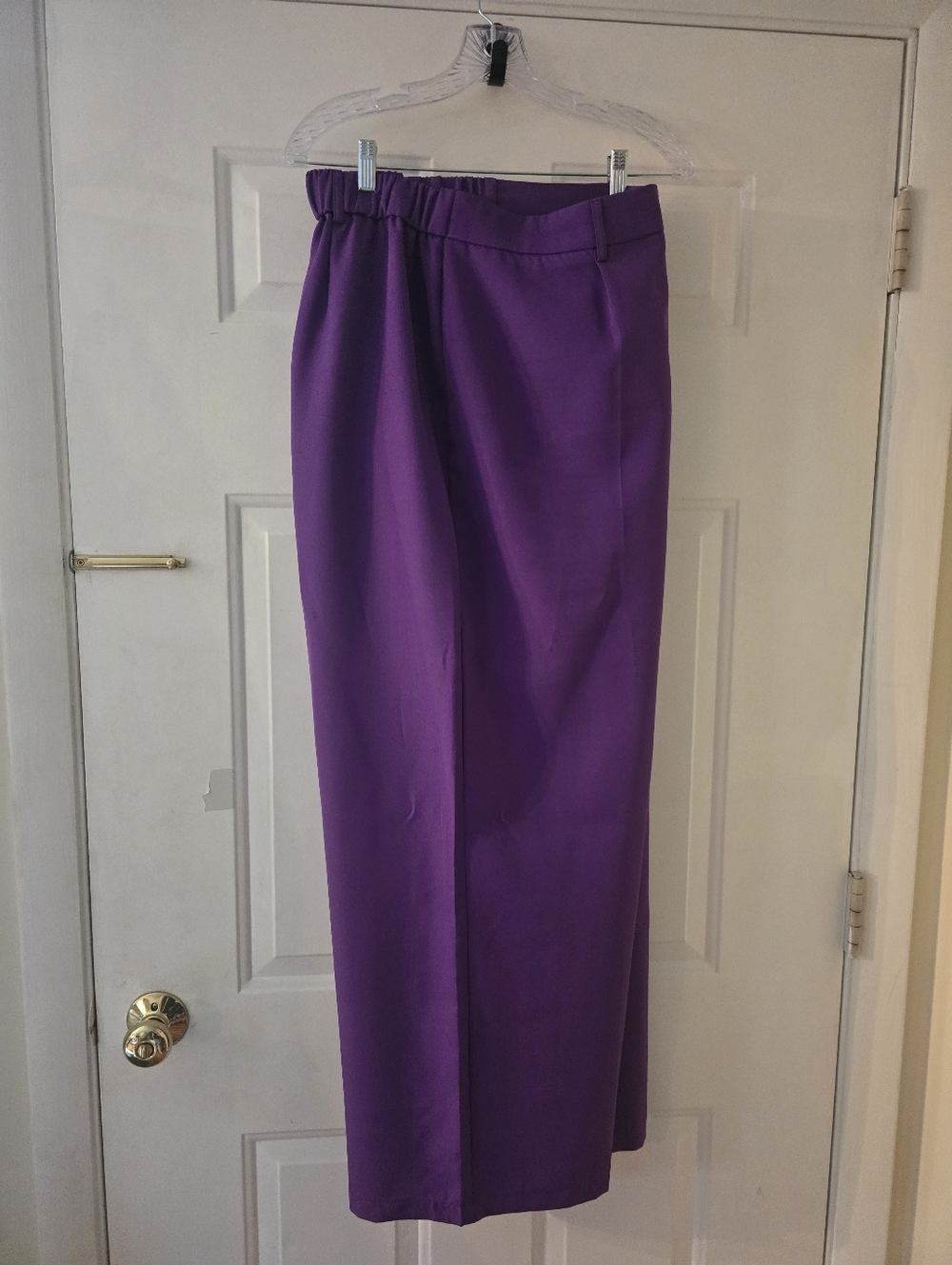 Shein Curve Vibrant Purple High-Waist Straight Pants Size 4x